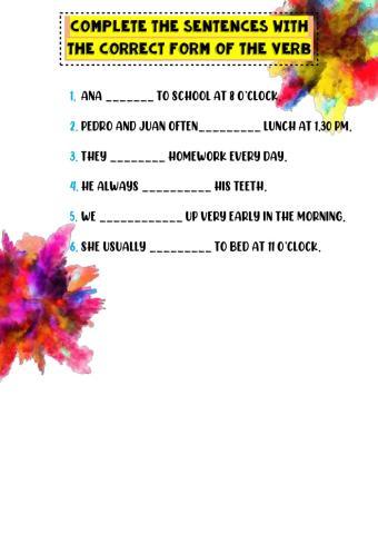 Present Simple - Routines