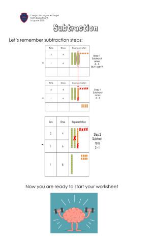 Subtractions with regrouping