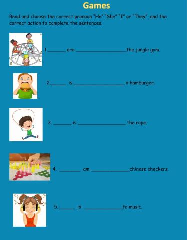 Primero Complete Sentences. Games