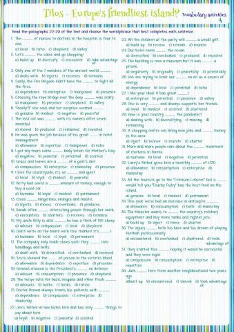 ΓΕΛ1 Unit 2 Vocabulary activities 4