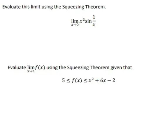 Squeeze Theorem