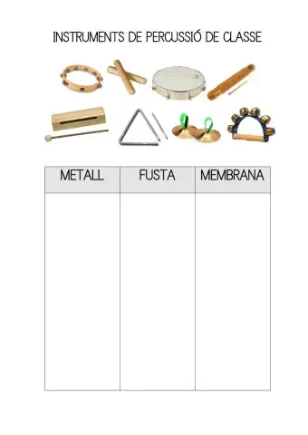 Instruments percussió