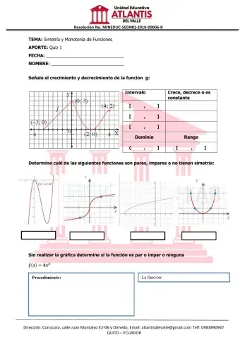 Simetría y Monotonía