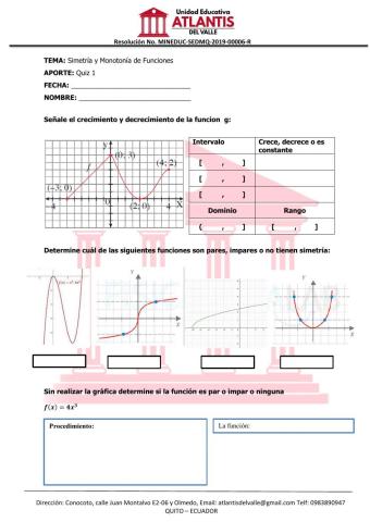 Simetría y Monotonía