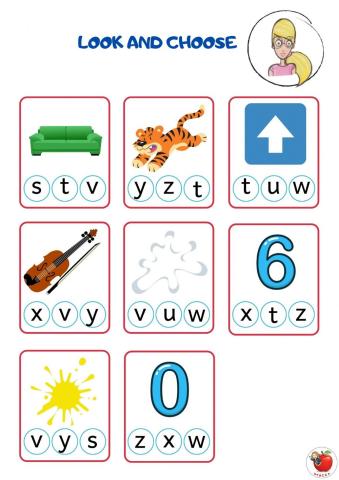 Letters S-Z Vocabulary