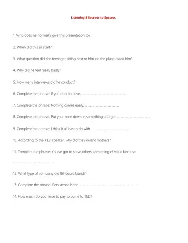 Listening 8 Secrets to Success