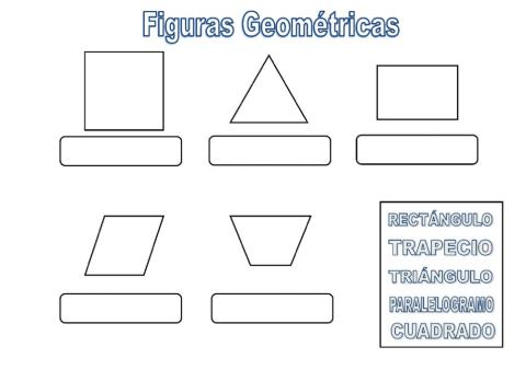 Figuras geométricas unir con FLECHAS