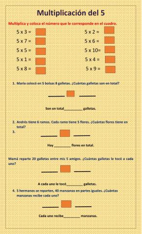 Multiplicación 5