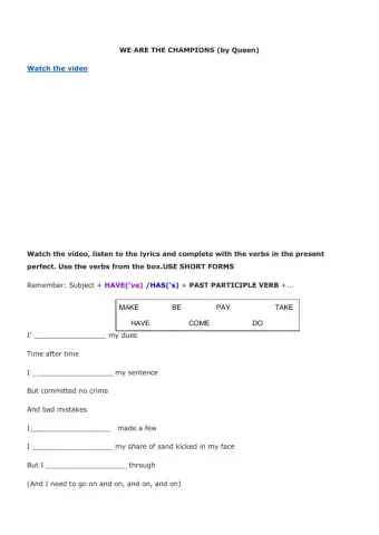 We are the campions (queen)