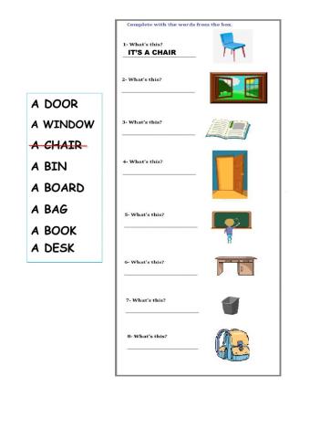 Classroom Objects