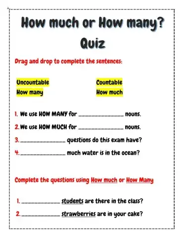 Sebastian Skaff How Much and How Many
