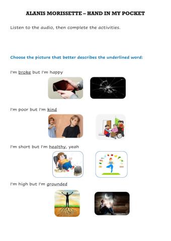 Listening - Alanis Morissette, Hand in my Pocket