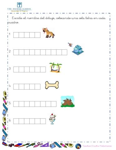 Escribir palabras con h