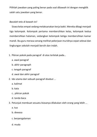 Bahasa Indonesia P4