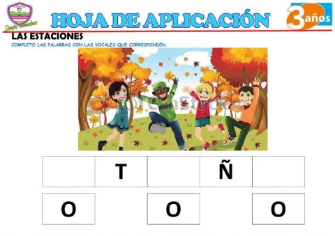 Las estaciones - vocales