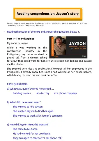 Jayson's Story