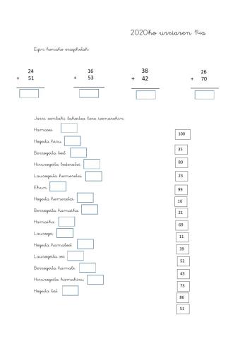 Urriak 14 octubre Mate