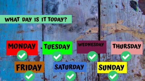 Days of the week : thursday