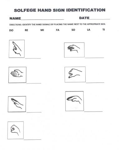 Solfege identification