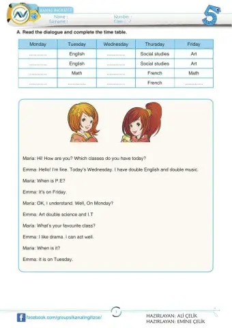 School Subjects 5.1. hello