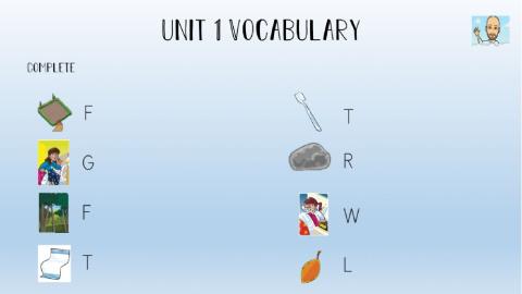 Vocabulary Unit 1-4