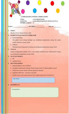 Lkpd membuat poster