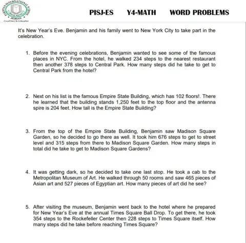 3-digit addition word problems