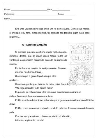 Atividade de interpretação