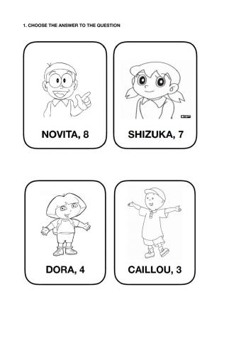 Age and name practice 