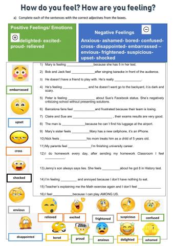 How do you feel? Adjectives