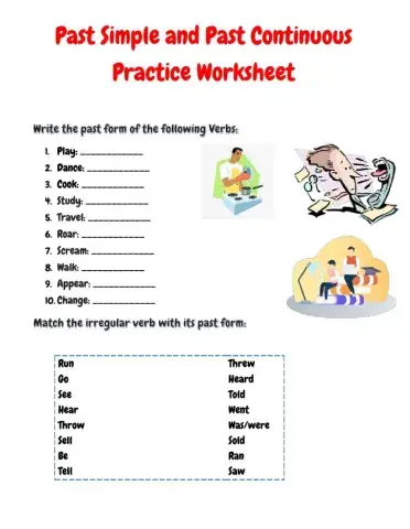 Past Simple and Past Continuous Practice