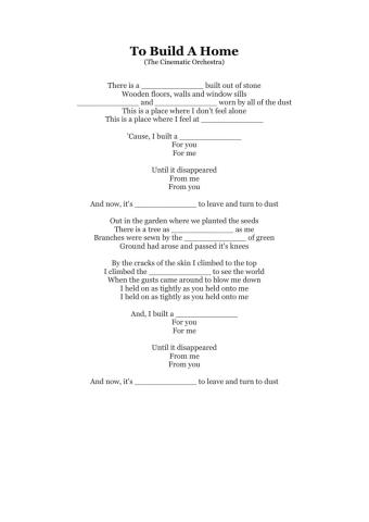 To Build a Home (The Cinematic Orchestra)