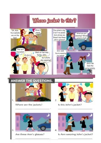 Storytime. Whose jacket is this?