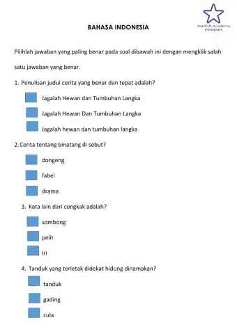 Bahasa Indonesia P3