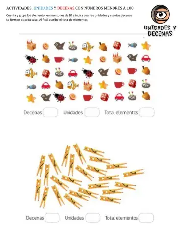 Unidades y decenas