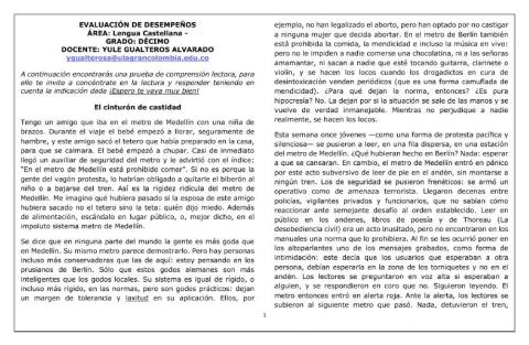 Comprensión Lectora