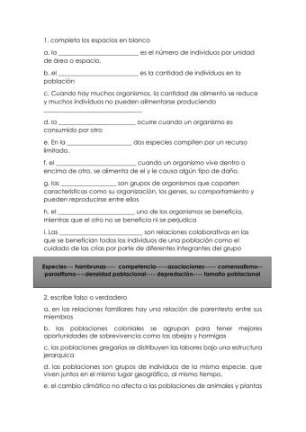 poblaciones biológicas 