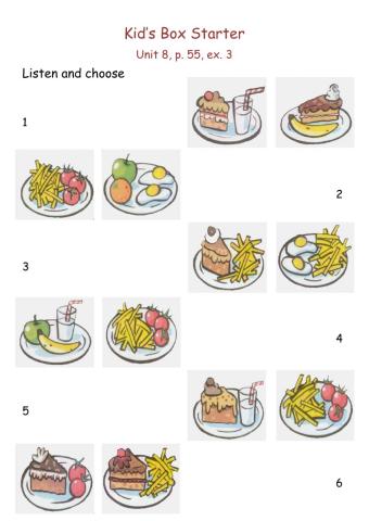 Kid's Box Starter. Food