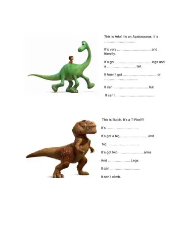 Arlo, a good dinosaur.