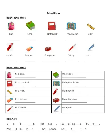School items