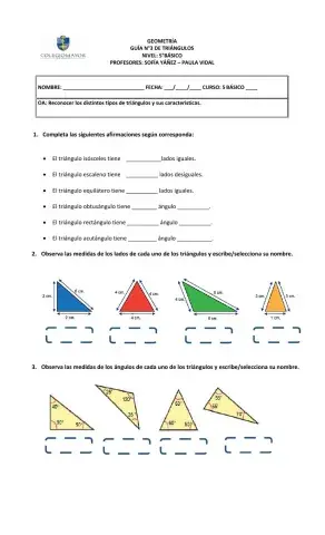 Guia N°3 de Triángulos