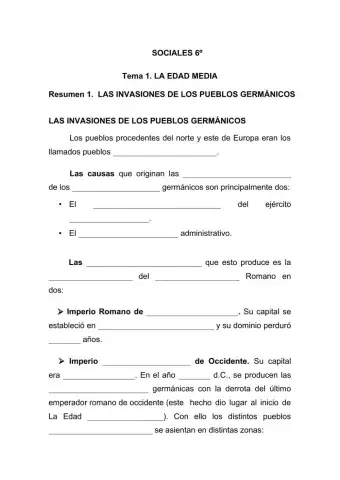 Las invasiones de los pueblos germánicos