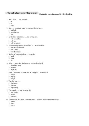 Pre test advantage 2