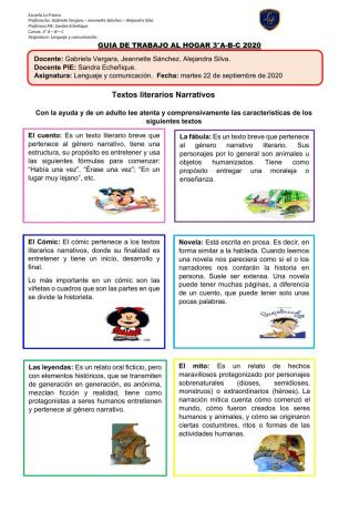 Textos literarios PIE