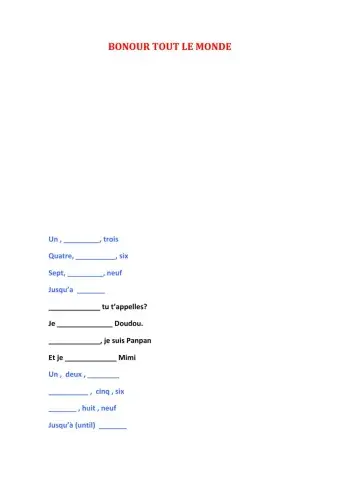 Bonjour tout le monde