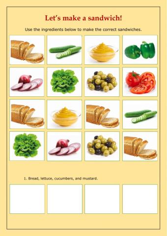 Let's make a sandwich