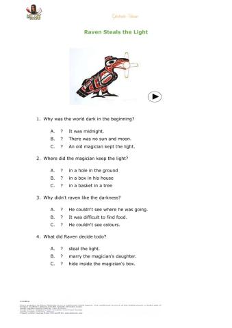 Raven steals the light