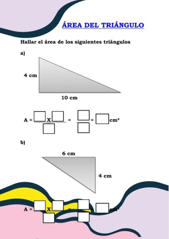 Área del triángulo