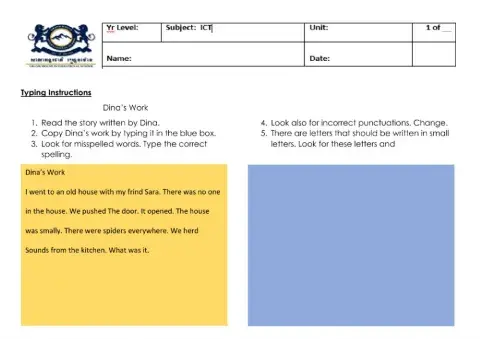 Checking for spelling errors