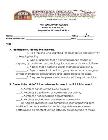 Physical Education 11